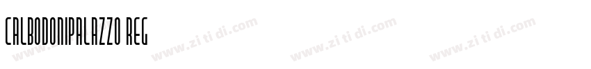 CALBodoniPalazzo Reg字体转换